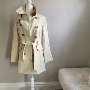Laundry, Shelli Segal- White Peacoat- Size: 10